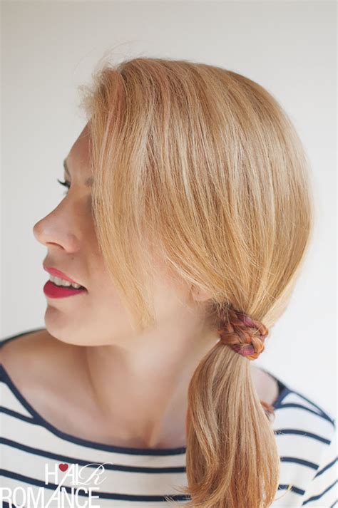 Braid Wrapped Ponytail Tutorial On The Freckled Fox Hair Romance