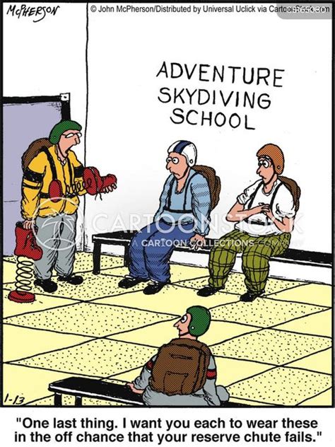 Skydiving Cartoons and Comics - funny pictures from CartoonStock