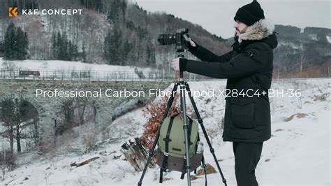 K F CONCEPT Professional Carbon Fiber Camera Tripod X284C4 BH 36 30mm