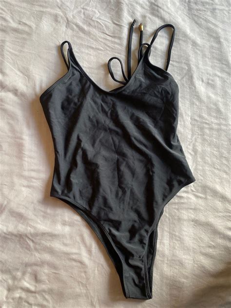 Black One Piece Bikini Women S Fashion Swimwear Bikinis Swimsuits On Carousell