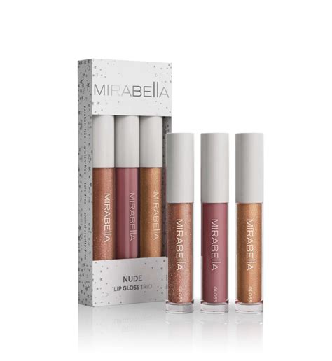 Mirabella Beauty Nude Lip Gloss Trio Gift Set Hotel Suppliers
