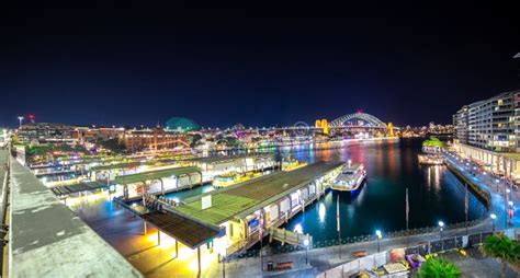 Sydney Night View of Sydney Harbour and City Skyline of Circular Quay ...