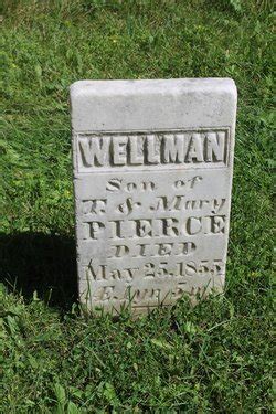 Wellman Pierce M Morial Find A Grave