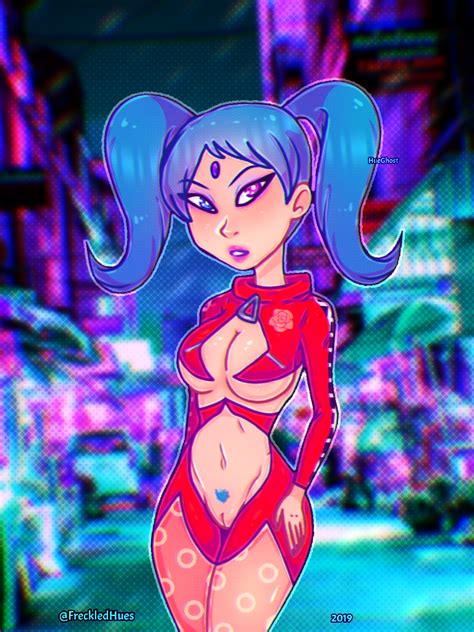 Rapid Cyberpunk Gal By HueGhost Hentai Foundry