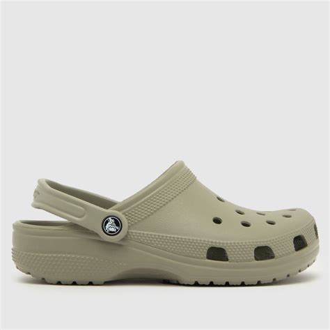 Crocs Classic Clog Sandals In Taupe Shoefreak