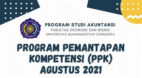 Jadwal Program Pemantapan Kompetensi Ppk Ta