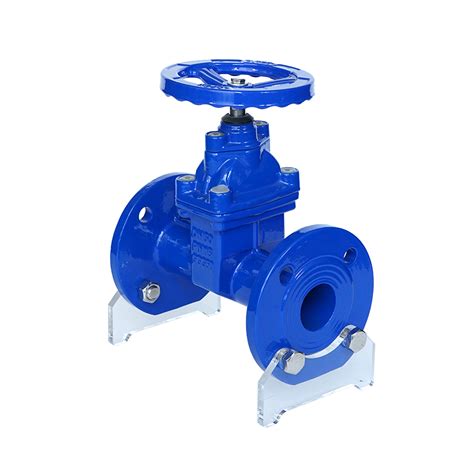 Din3352 F5 Cast Iron Gate Valve Non Rising Stem Resilient Seated Gate