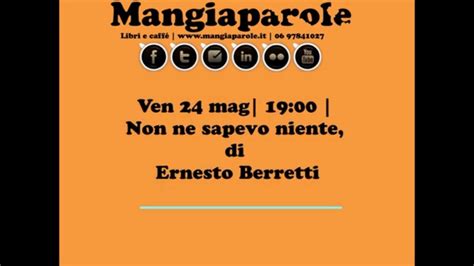 Non Ne Sapevo Niente Di Ernesto Berretti Youtube