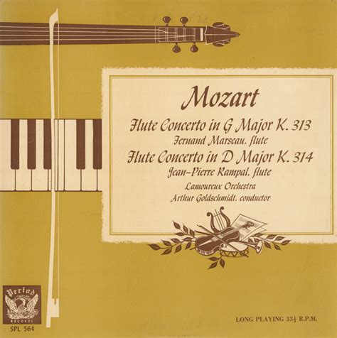 Flute Concerto In G Major K 313 Flute Concerto In D Major K 314