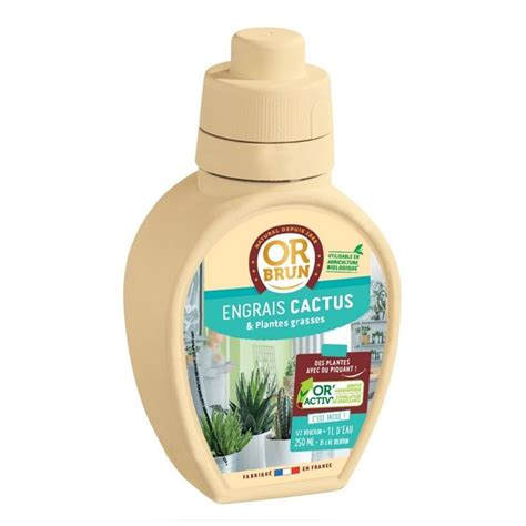 Engrais Liquide Cactus 250ml Or Brun