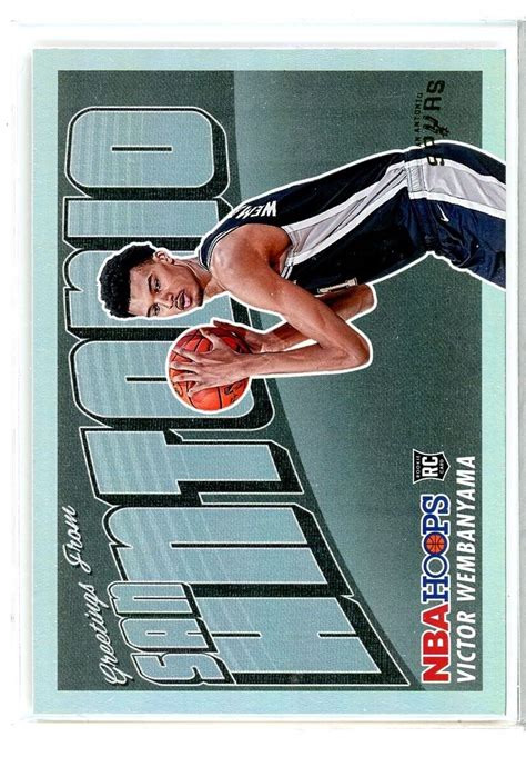 2023 24 Panini Hoops Victor Wembanyama RC Rookie Greeting Foil CC EBay