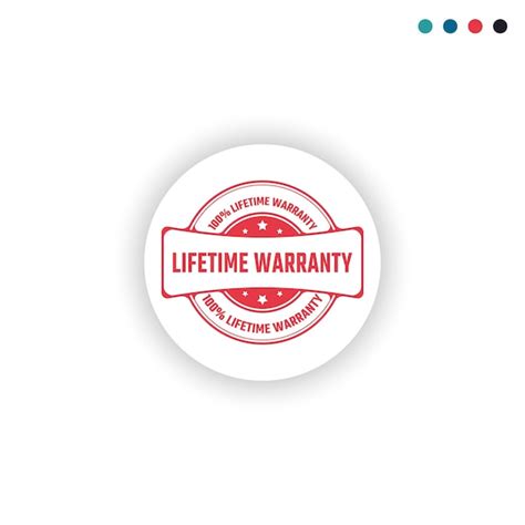 Premium Vector 100 Percent LIFETIME WARRANTY Sticker Sign Or Stamp