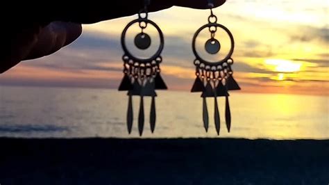 Этнические сережки ручной работы