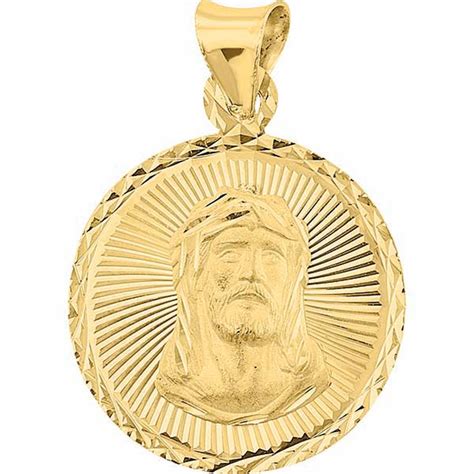 Medalla Divino Rostro De Jesus Med Oro K