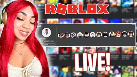 ROBLOX LIVE STREAM WITH FANS MYAMBERR YouTube