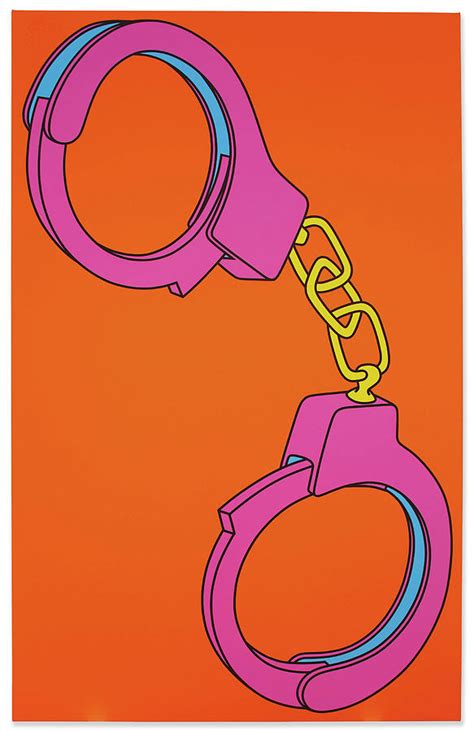 Michael Craig Martin Handcuffs Painting By Dan Hill Galleries Fine