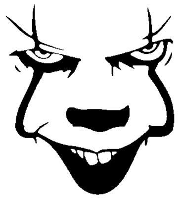 Pennywise The Clown It Vinyl Car Window Decal Laptop Horror Scary