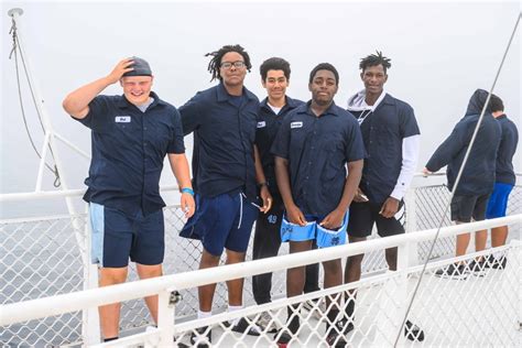 The Mona Shores Sailors Football Team Heads Off To Manitowoc Local