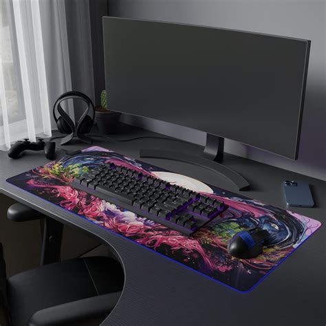 Dragon Gaming Mouse Pad LED RGB Desk Decor Fantasy, Gift for Gamers ...