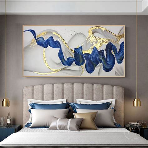 Gold Leaf Abstract Painting On Canvas Framed Wall Painting For Living