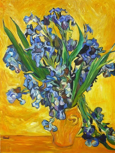 Download free image of van gogh iphone wallpaper irises hd background ...