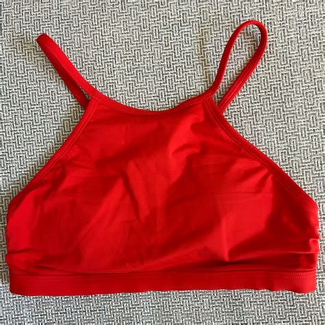 Athleta Swim Athleta Orange Macrame Swim Bikini Top Xxs Poshmark