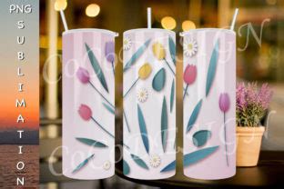 Oz Tumbler Flower Graphic By Cocodesign Creative Fabrica