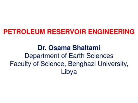 (PDF) Petroleum Reservoir Engineering