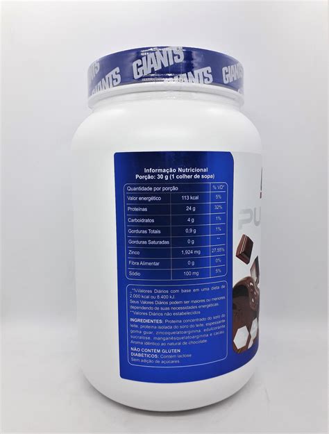 Pure Whey 900g Giants Nutrition Whey Concentrado E Isolado R4 SUPLEMENTOS