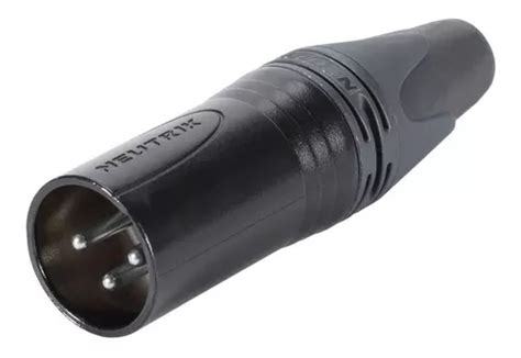 Conector Xlr 3 Pin Macho Linea Negro Plata Nc3mxx Neutrik MercadoLibre