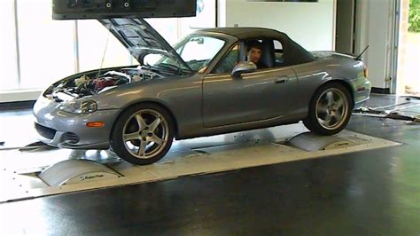 Mazdaspeed Miata Dyno Run Youtube