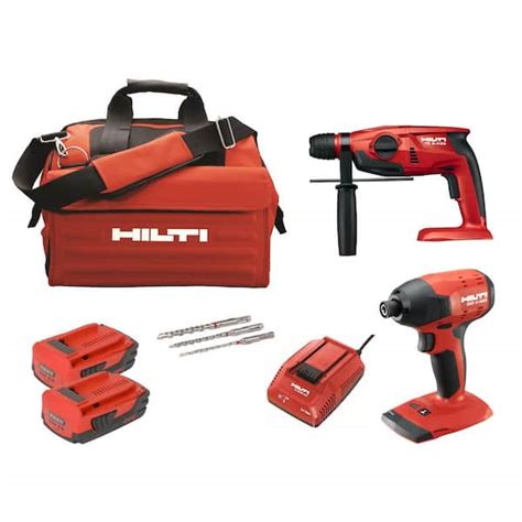 Hilti Volt Lithium Ion Cordless Rotary Hammer Drill Impact Driver