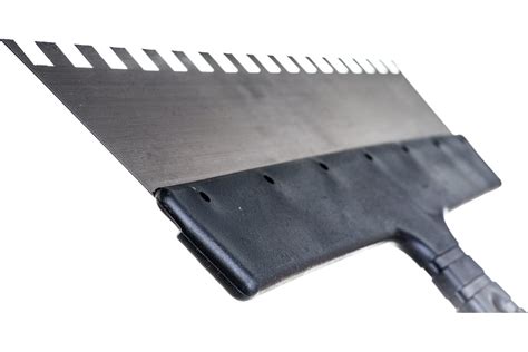 Фасадный зубчатый шпатель (350 мм, нержавеющая сталь, 10 мм) Biber ...