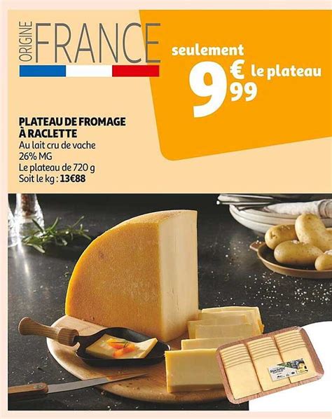 Promo Plateau De Fromage Raclette Chez Auchan Icatalogue Fr