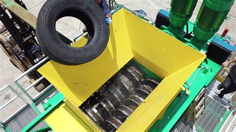 Cm Shredders Primary Tire Shredder In Action Aerial Youtube