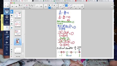 Solving Fractional Inequalities Youtube