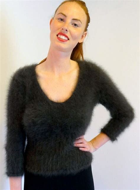 Angora Fashion Sweaters Sweater Pin Angora Sweater