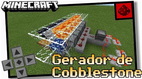 Minecraft Pe Como Fazer Um Gerador De Pedregulho No Minecraft