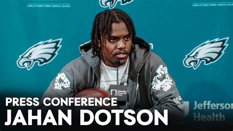 Eagles Press Conference Jahan Dotson August Youtube