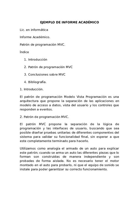 Doc Ejemplo De Informe AcadÉmico