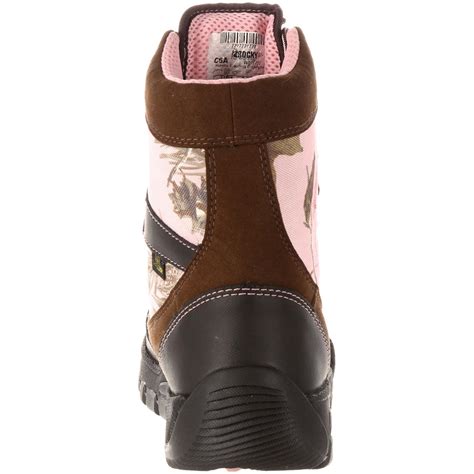 Womens Pink Camo Gore Tex Waterproof Insulated Boot Rocky