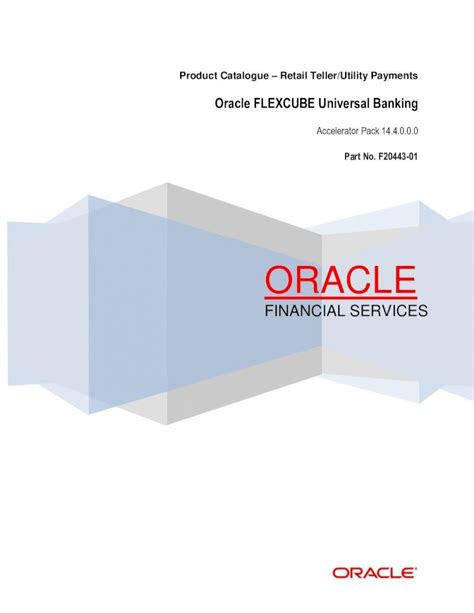 Pdf Branch User Guide Oracle Product Catalogue Retail Teller