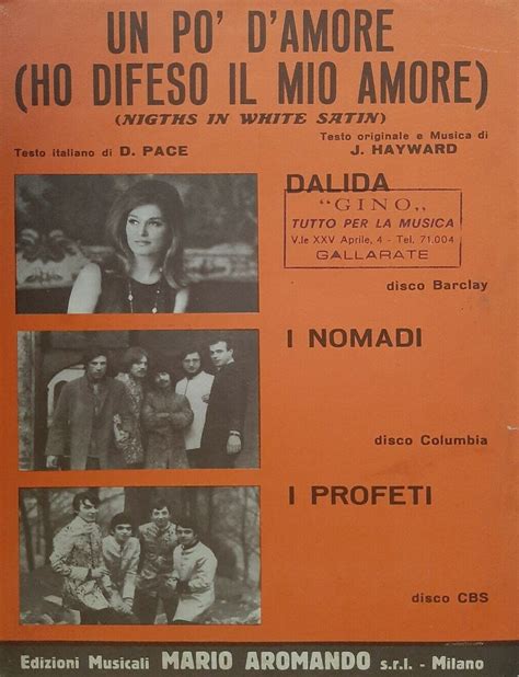 Nomadi Ho Difeso Il Mio Amore