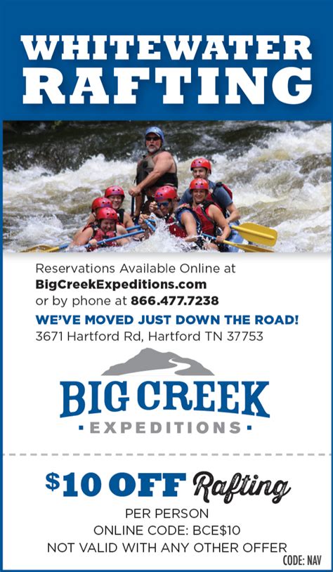 Big Creek Expeditions White Water Rafting Smoky Mountain Navigator