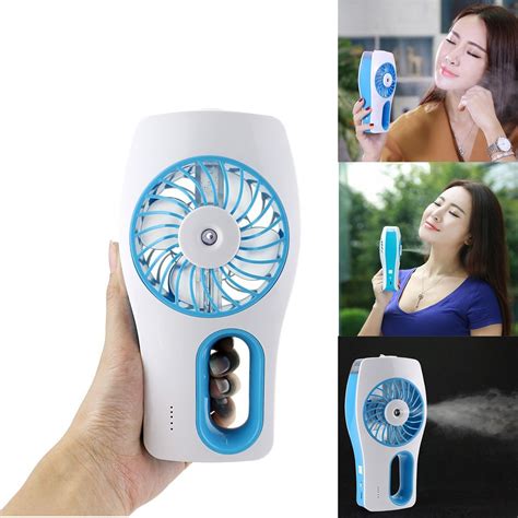 ETONG USB Misting Fan Portable Humidifier Fan Rechargeable Misting Fan