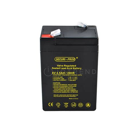 Securi Prod Rechargeable Sealed Lead Battery 6v 4 5ah Iotrend