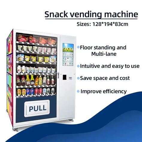 Refrigerated Energy Drink Vending Machines Smart Bubble Tea Vending