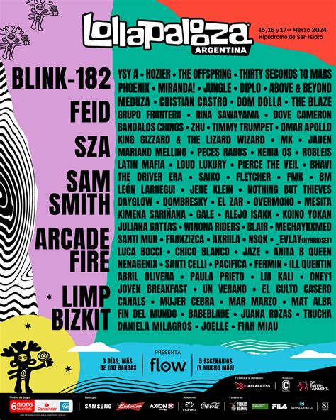 Lollapalooza Argentina 2024 Este Es El Lineup Oficial De Su Novena Edición Blog Joinnus