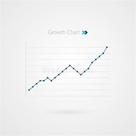 Het Symbool Van De Infographicgrafiek Grafisch Van De Groei Bedrijfs Vectorillustratie Vector