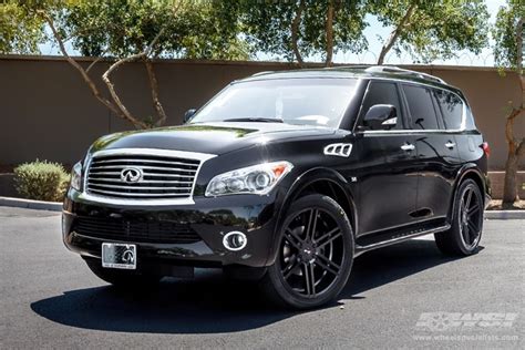 2014 Infiniti Qx80 With 24 Gianelle Bologna In Satin Black Wheels